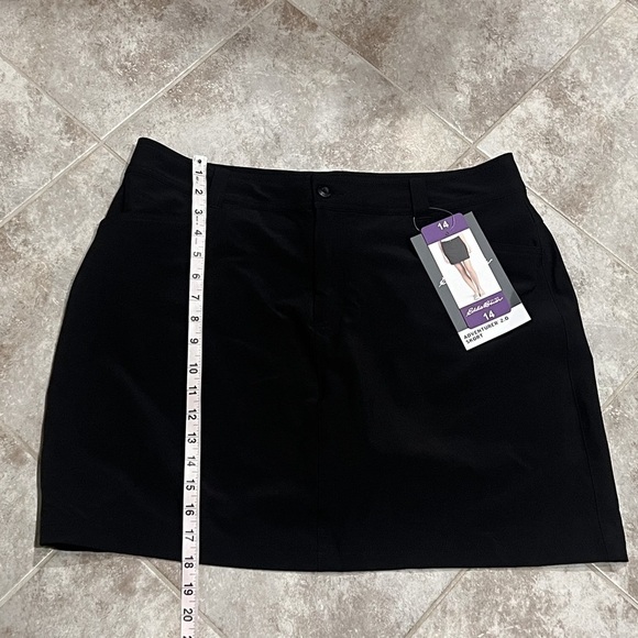 NWT Eddie Bauer Adventurer 2.0 Black Skort Golf Hike UPF 50 Women's Size 14 - Picture 3 of 10